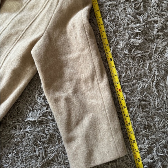 Cabin Creek Jacket Petite Women 8P Oatmeal Wool Button Up Shaped Car Coat Cozy - Picture 6 of 8